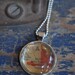 Map Pendant Necklace from Vintage Atlas Rocky Mountain National Park Colorado CO