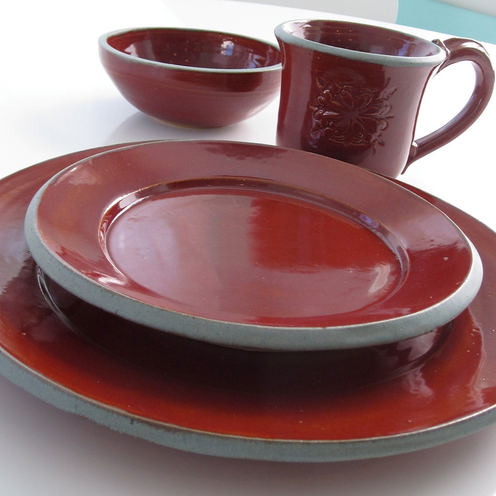 Pottery Salad Plate - Choose Your Glaze Color and Style