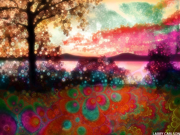 Hudson.River.Sunset...16x20 matted fine art giclee print / landscape photograph