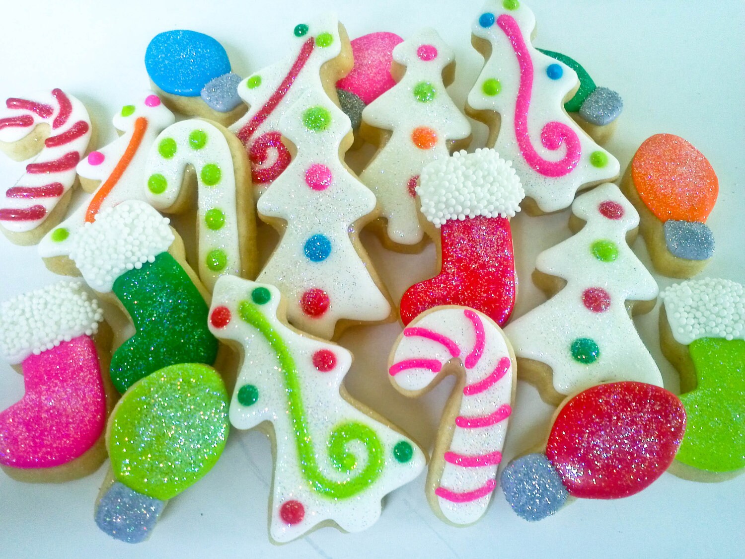 Christmas Mini Sugar Cookies 8 Dozen for Kymberly by acookiejar
