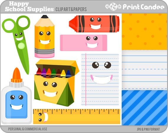 clip art for back to school supplies - photo #50