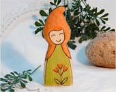 CALENDULA FAIRY - waldorf nature table wooden toy