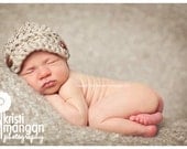 Natural Tan Newsboy Cap Newborn Baby Unisex Girl Boy Photography Photo Prop