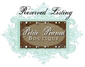 Reserved for Melissa- wedding package