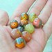 Reserved for MARIJKE - Lampwork Beads Autumn Colors Fall Trends