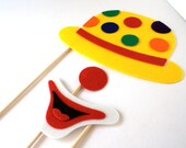 Clown Props. Photo Props. Party Props. Birthday Party Props. Wedding Photo Props. Photo booth Props - The Wacky Clown Maro Kit