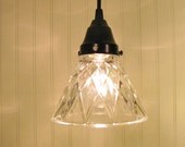 Diamond Holophane PENDANT Created New