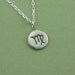 Zodiac Necklace- sterling silver- necklaces- Aries-Taurus-Gemini-Cancer-Leo-Virgo-Libra-Scorpio-Sagittarius-Capricorn-Aquari