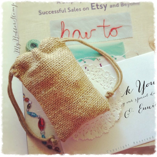 50 3x5 Burlap Favor Bags (high quality with double drawstring). Favor Bags for Wedding, Baby Shower, Birthday, Bridal Shower, Kids Party