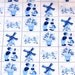 Delft Blue cotton fabric - Dutch print - Fat Quarter