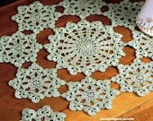 Y176 Crochet PATTERN ONLY Shamrock Doily & Coaster St. Patrick's Day