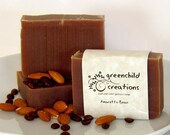 Amaretto Bean Coffee Soap, vegan, cold process, handmade soap, natural