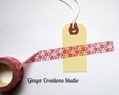 Washi Tape Flower Design Japanese  // Spring Flowers Paper Tape Japanese
