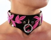 Liquid Nymph - LAST ONE Nymph's Kiss Black Patent Posture Collar