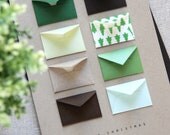 Merry Christmas - Tiny Envelopes Card with Custom Messages