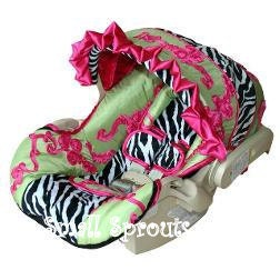 Custom Boutique Ainsley Collection Infant Car Seat Cover 5 piece set