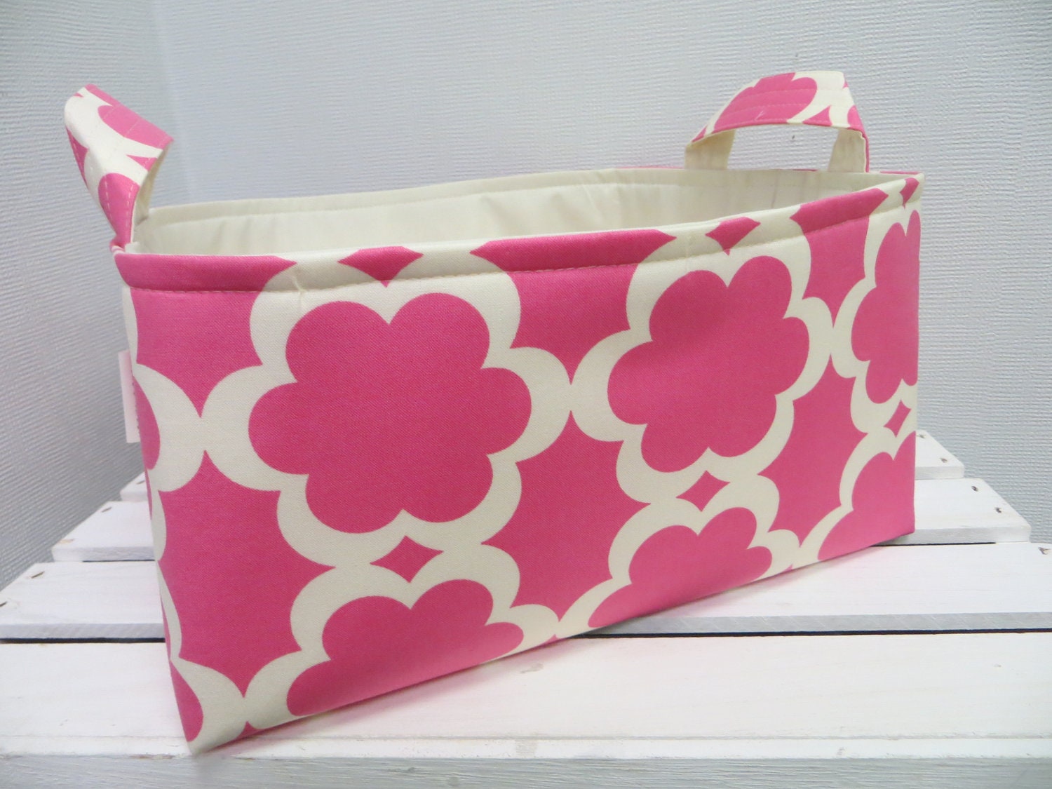 Diaper Caddy, Fabric Organizer Storage Container Basket Bin  No Divider 12 X 10 x 6