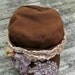 Embellished fall hat, reserve for Kprendy2 military cadet hat, chocolate brown country chic hat, womens accessories, rustic, cottage, shabby