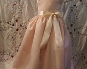 Champagne Satin Flower Girl Dress