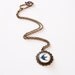 Swallow Necklace. Blue Bird Necklace. Vintage & Tattoo Inspired. Bronze Cameo, Glass Dome.