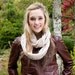 Soft Knitted Nougat Spring Infinity Loop Scarf - Rose Smoke