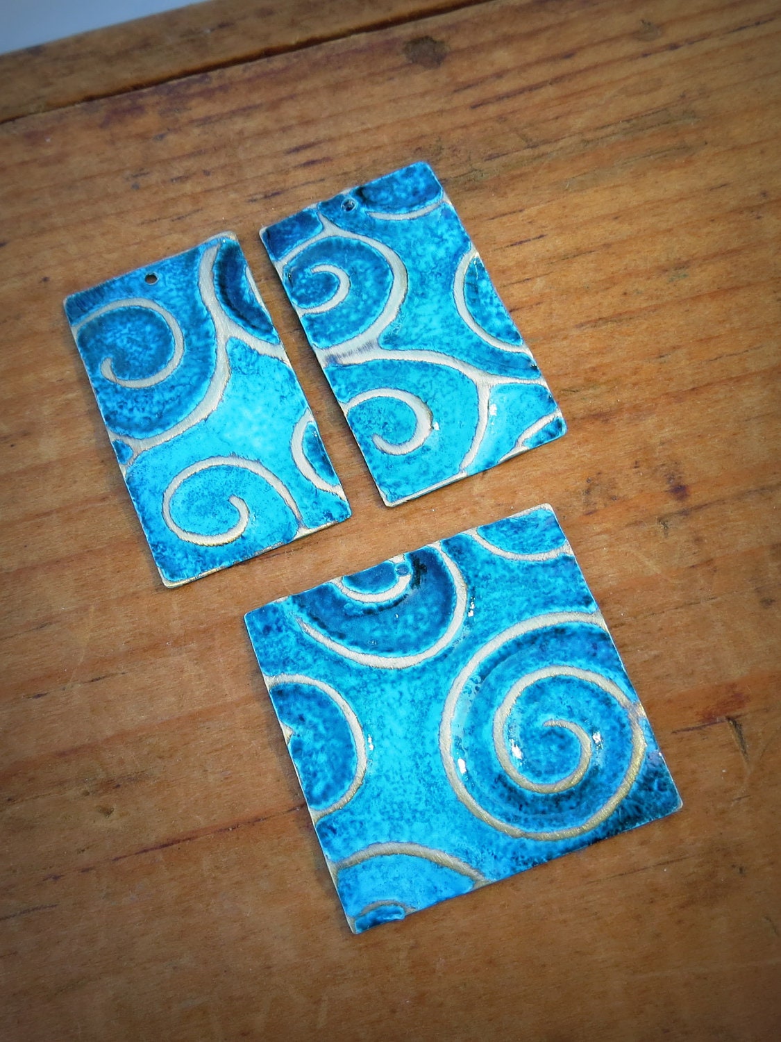 Vintaj Natural Brass altered pendants and charms