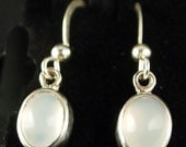 Sterling Silver and Blue Chalcedony Drop Earrings