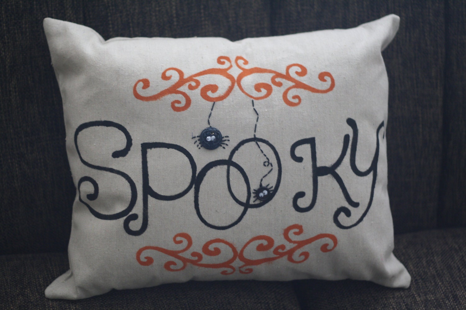 14"x18" Halloween Spooky Canvas Pillow by Totally Heidi Lynn