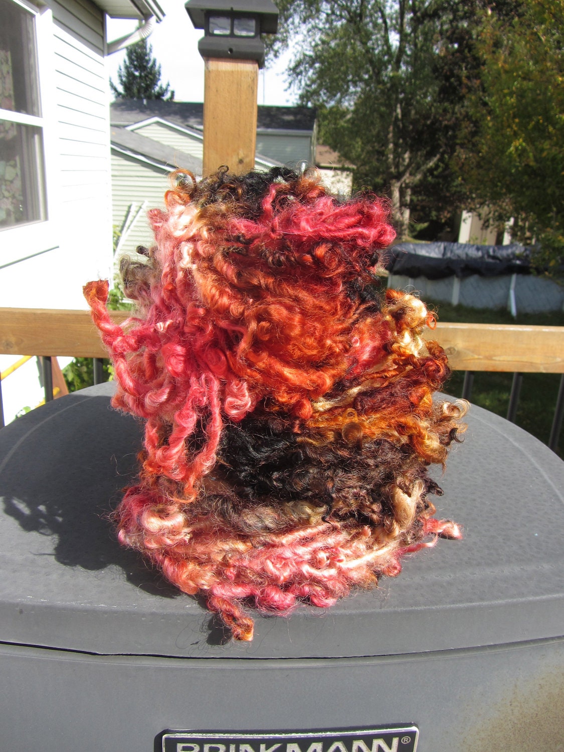 AutumnLight  HandSpun and Hand Dyed Yarn