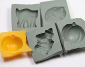 Rubber Candy Molds, 5 Holiday Molds