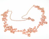 18k Rose Gold Love Birds in the Garden Pendant Necklace  by Rivkasmom