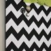 Fabric Magnet Board (12"x18") - Black Chevron
