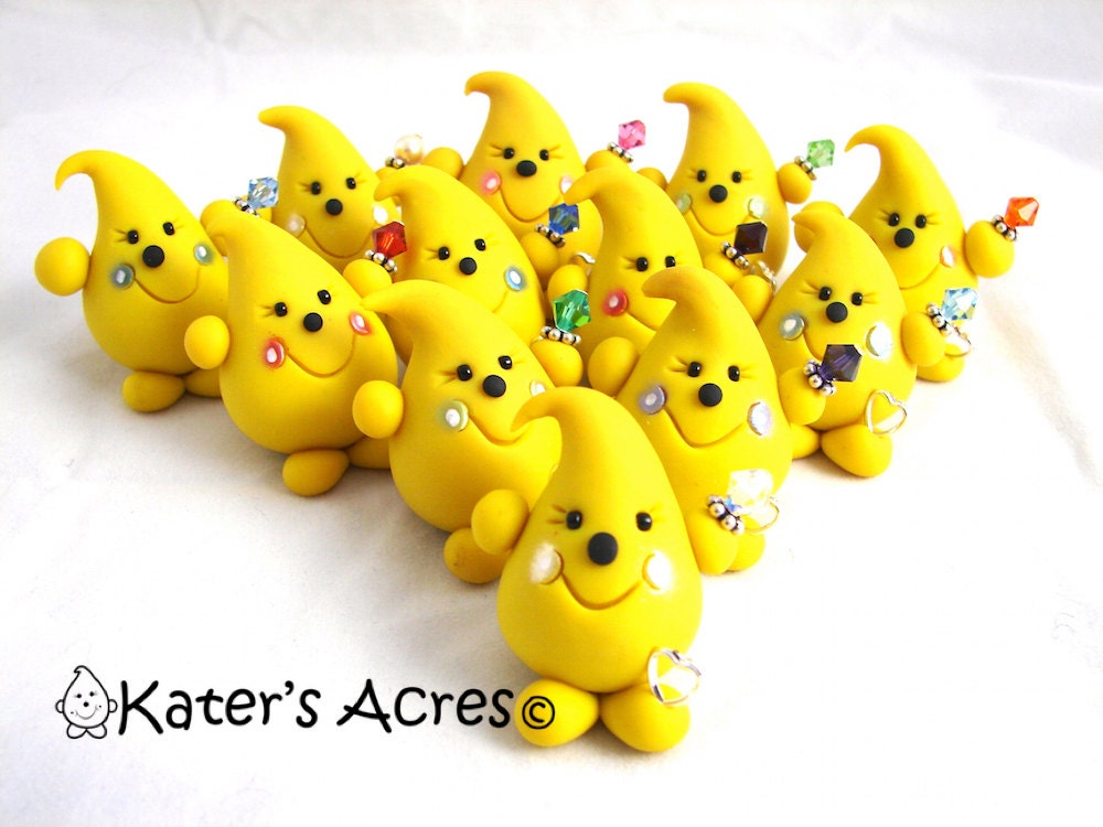 BIRTHSTONE PARKER - Polymer Clay Character with Swarovski Crystal - Full Set 12 Months
