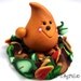 Fall Leaves Parker Figurine - Polymer Clay Character - Limited Edition Sculpture