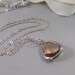 Sparkle Peach,Necklace,Silver Necklace,Peach Necklace,Peach,Sterling Silver,Peach,Wedding. Handmade jewelery by valleygirldesigns.