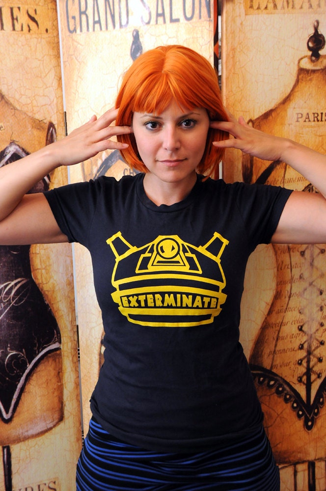 EXTERMINATE.  Women's American Apparel fitted SMALL