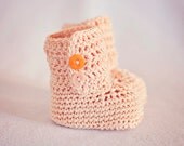 Crochet Baby Booties - Baby Ankle Boots ready to wear (0-3 months)