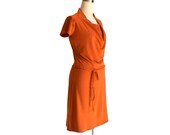Summer day dress. Cowl neck dress. Custom cowl neck dress. Custom plus size dress. Made to measure womens dress
