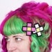 8 Bit Flower Hair Clip, Pixel Flowers, Various Colours