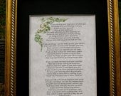 If  by Rudyard Kipling, Custom Calligraphy, Calligraphy custom, 8x10, Archive Quality Parchment