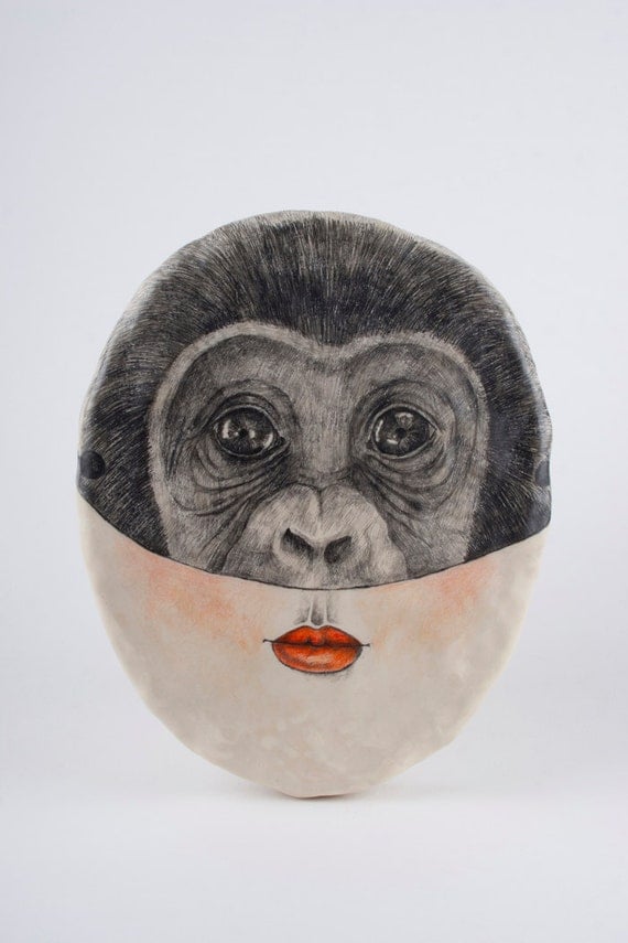 Portrait of a Woman Wearing a Mask / Monkey - Vila the Shifter