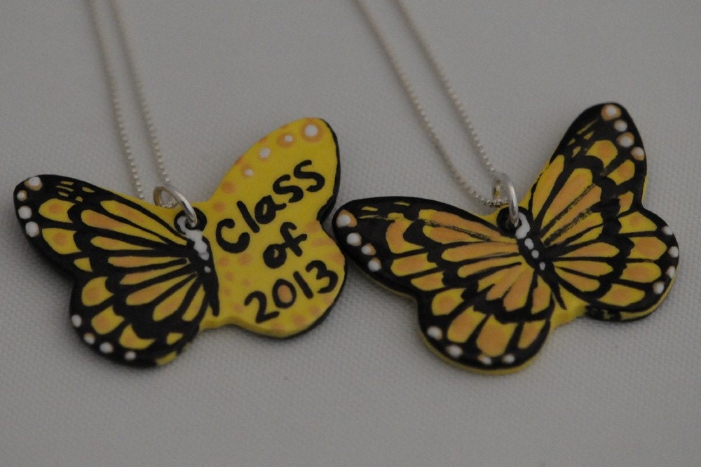 BFF Graduation Butterfly Necklace Gift Set