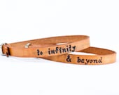 To Infinity and Beyond His and Hers  Skinny Adjustable Leather Bracelet - Set of Two