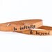 To Infinity and Beyond His and Hers  Skinny Adjustable Leather Bracelet - Set of Two
