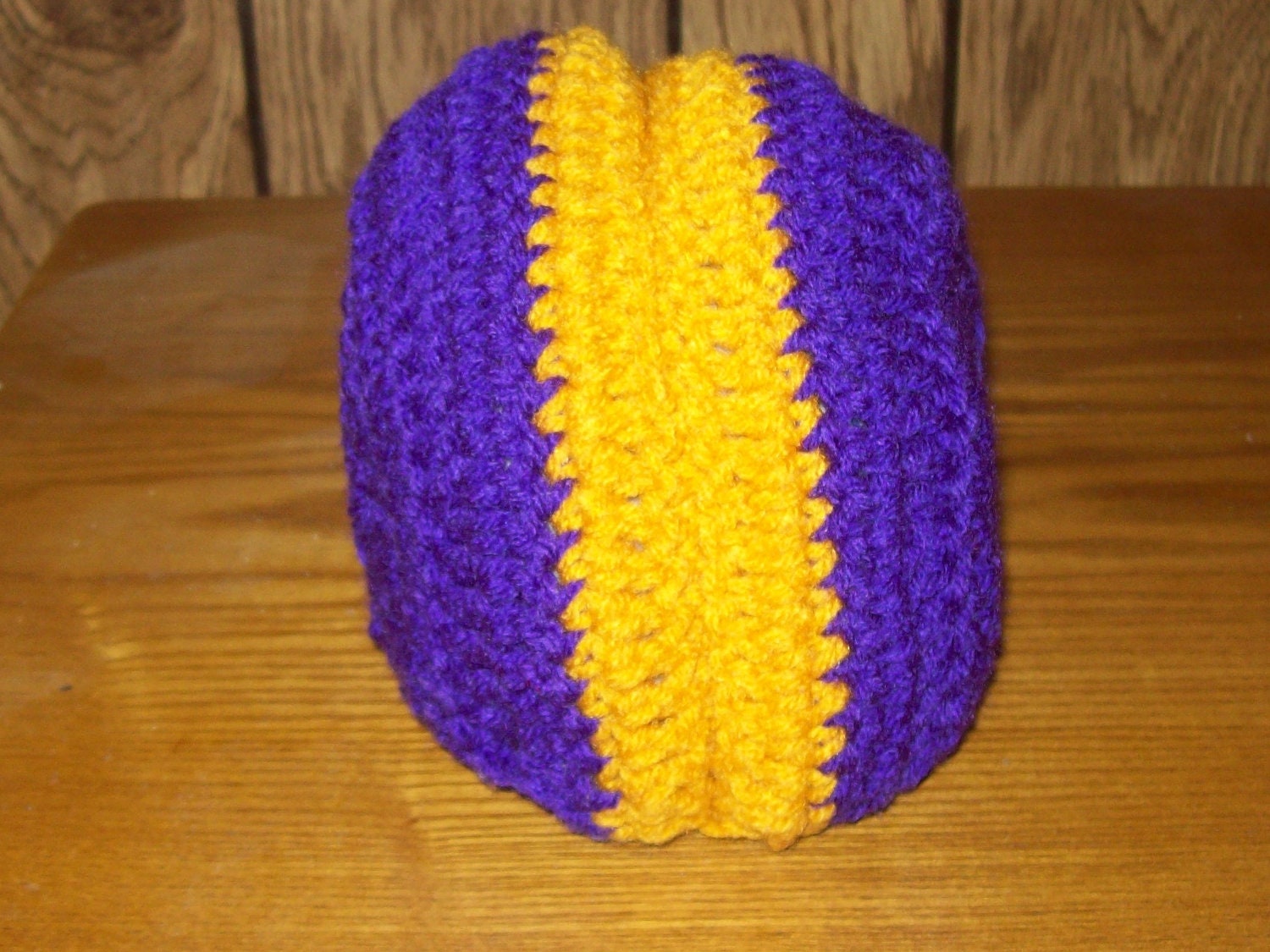 Custom  Crocheted  Football Helmet Super Bowl Available In 3 Sizes