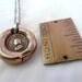 William Shakespeare. Petite Wax Seal Pendant Necklace. Victorian Style Bronze Wax Seal Jewelry. Sterling Silver Chain.
