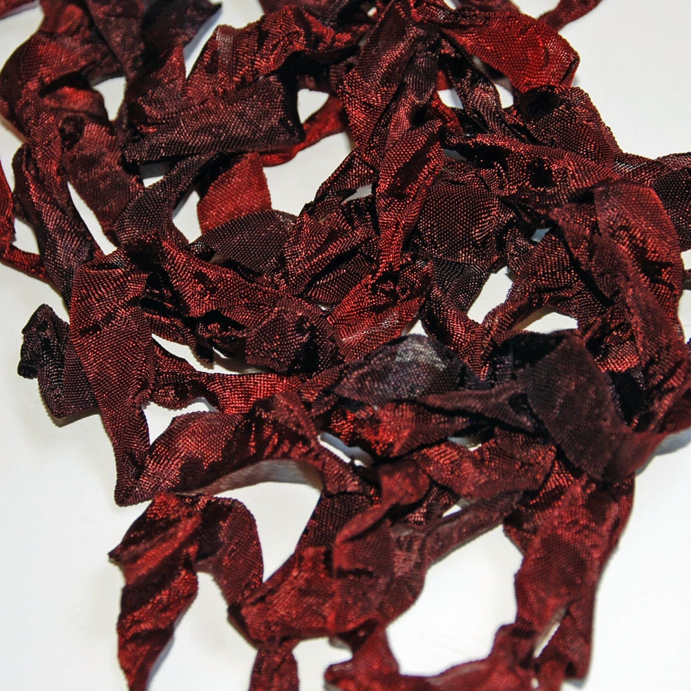Hand-dyed Rayon Seam-Binding, Red Purple, 1/2", 5yds, Color and Light Fast