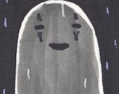 No Face Sketch Card. Original Art by Natalie Nourigat.