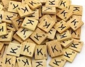 Fake Scrabble Style Tile Letter K set of 10