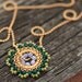 SALE - Bloom Necklace - Bombay - Pendant, Beadwork, Handmade, Necklace, Jewelry, Bridal Accessories, Weddings, Gifts